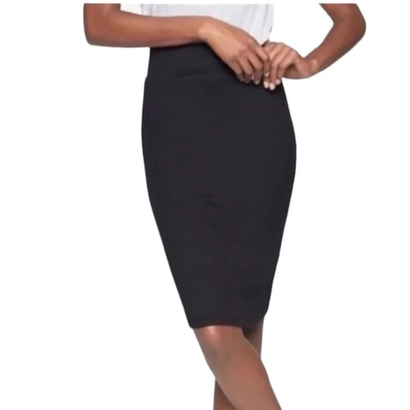 Athleta High Rise Tube Pencil Skirt Black - Picture 1 of 7